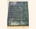 Gedenktafel mit Zitat Wilhelm Piecks in Guben